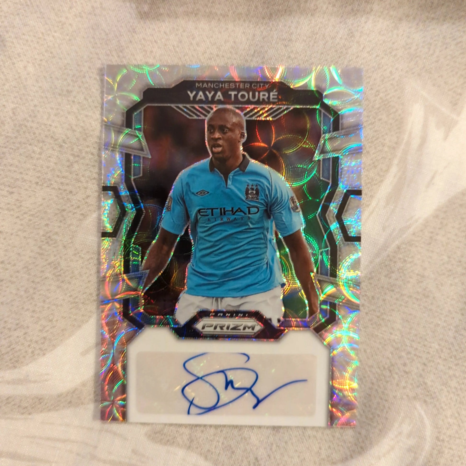 2023-24 Panini Prizm EPL Choice Silver Auto YAYA TOURE Man City FRENLY BRICKS - Open 7 Days