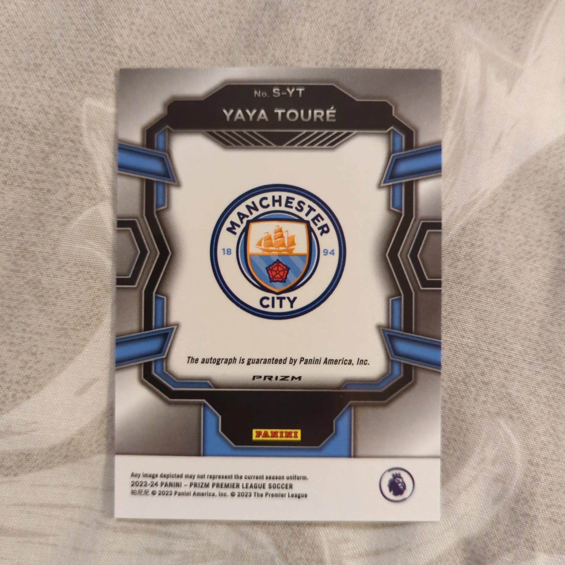 2023-24 Panini Prizm EPL Choice Silver Auto YAYA TOURE Man City FRENLY BRICKS - Open 7 Days