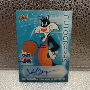 2021 Upper Deck Space Jam A New Legacy Teal Jeff Bergman Sylvester as Auto FRENLY BRICKS - Open 7 Days