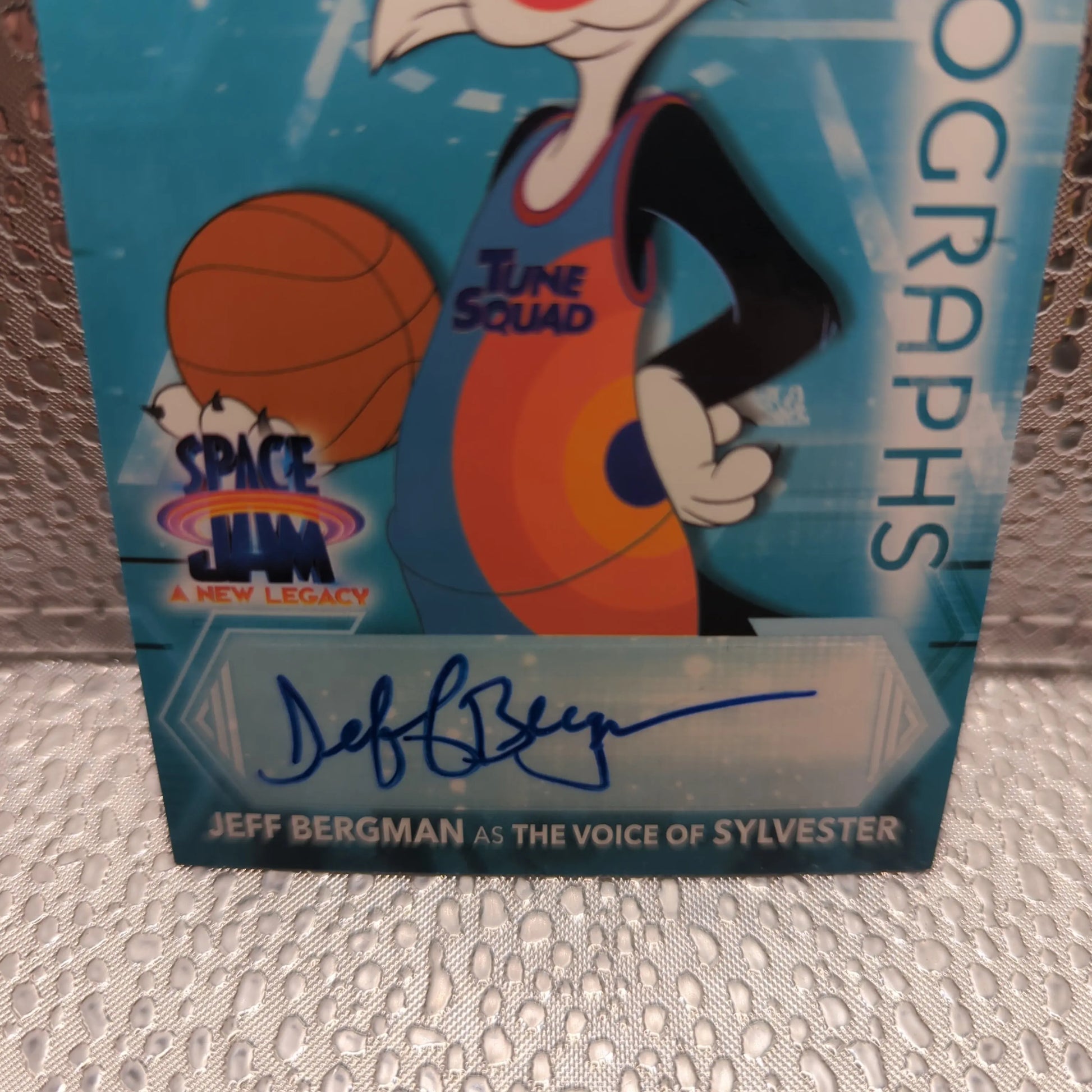 2021 Upper Deck Space Jam A New Legacy Teal Jeff Bergman Sylvester as Auto FRENLY BRICKS - Open 7 Days