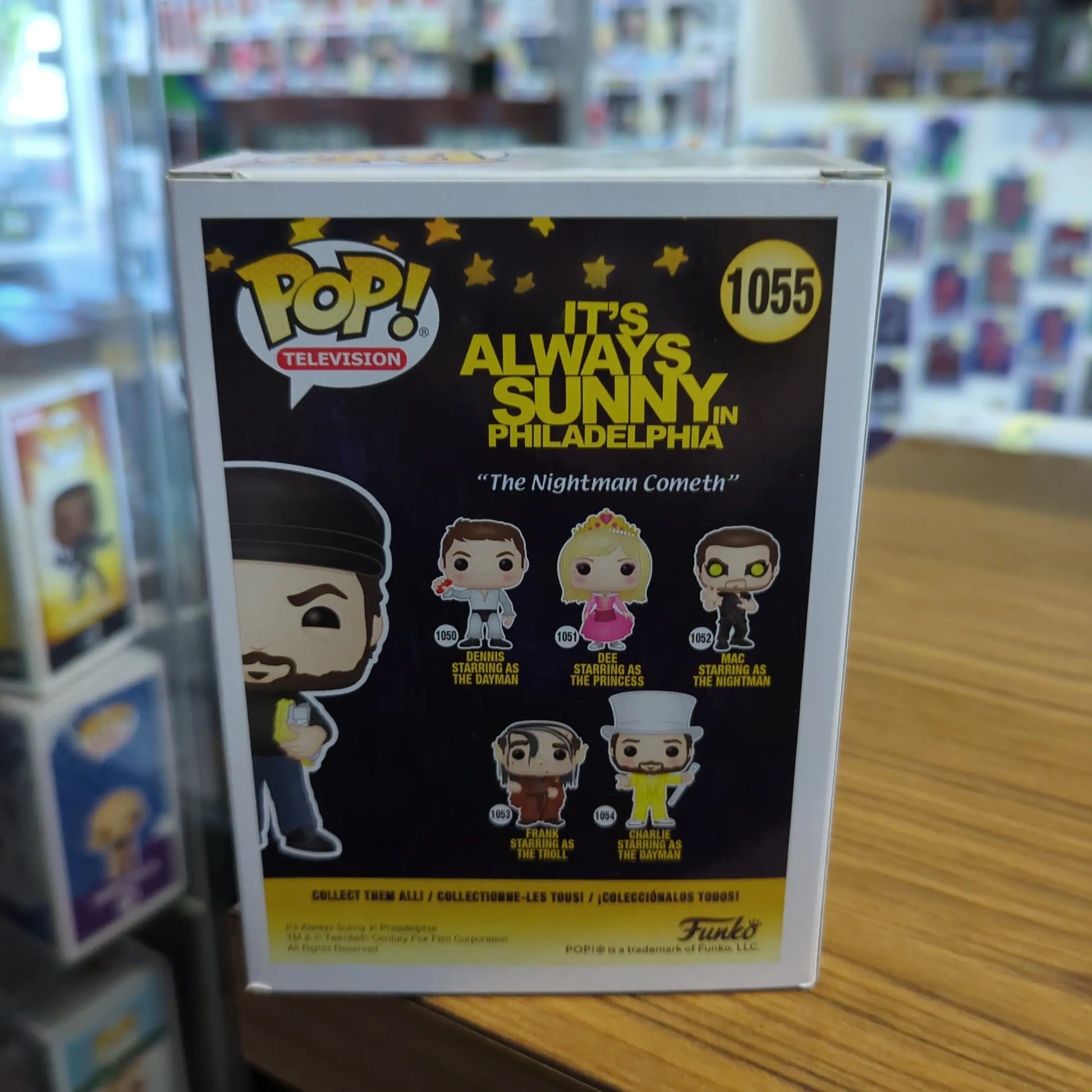 Always Sunny In Philadelphia - Charlie Pop! Vinyl #1055 (As The Director) FRENLY BRICKS - Open 7 Days