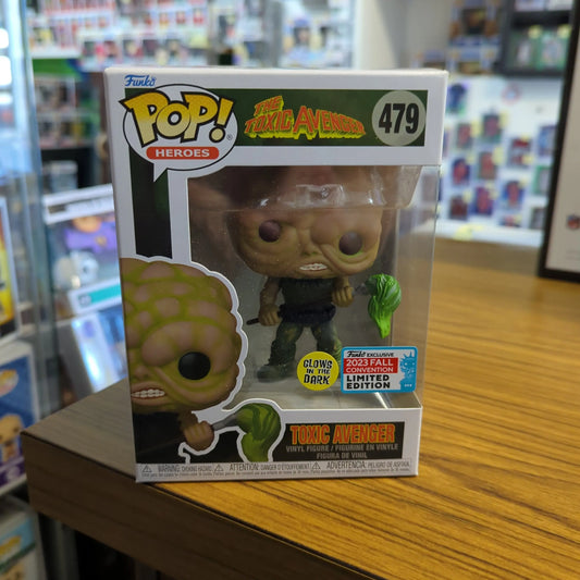 New Funko Pop TOXIC AVENGER #479 Glows In The Dark NYCC 2023 Exclusive FRENLY BRICKS - Open 7 Days