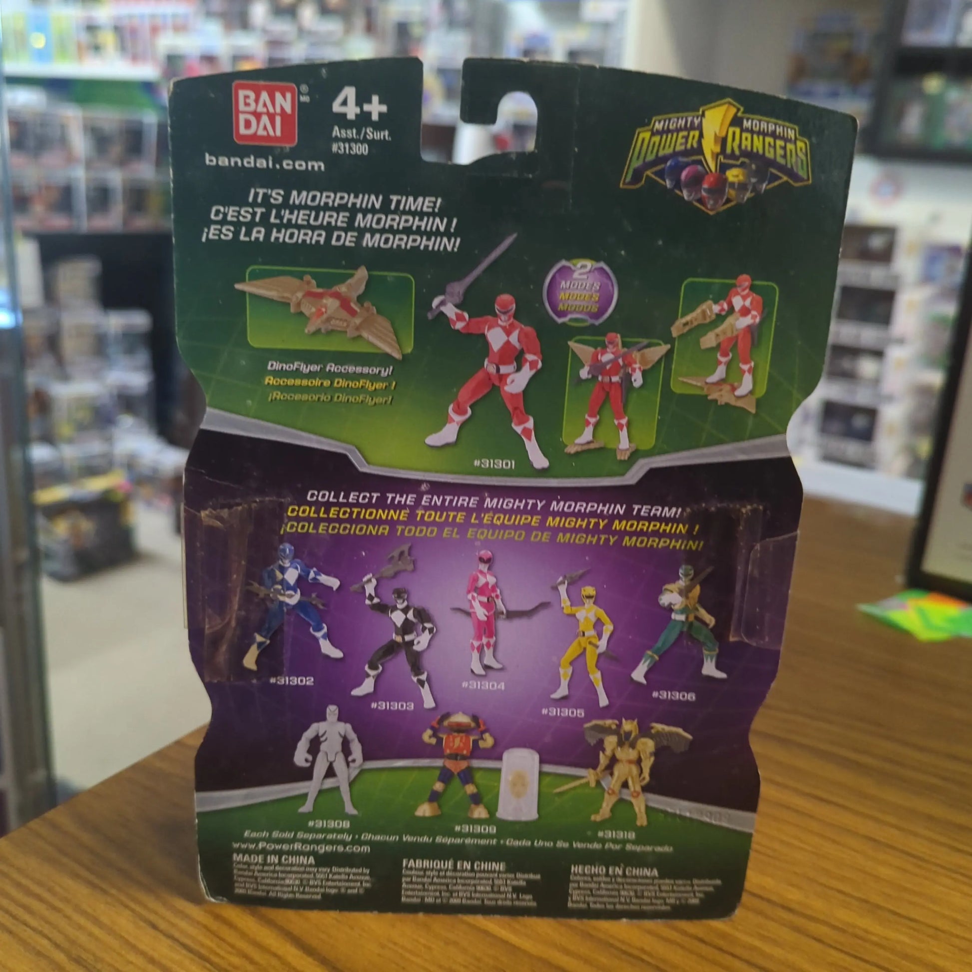 Mighty Morphin Power Rangers Red Ranger w Light up Dino Flyer Factory Sealed New FRENLY BRICKS - Open 7 Days