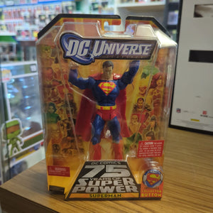 DC UNIVERSE CLASSICS SUPERMAN DC COMICS 75 YEARS OF SUPER POWERS 2009 MATTEL FRENLY BRICKS - Open 7 Days