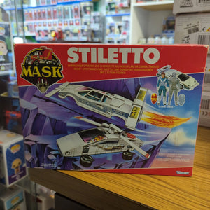 Stiletto M.A.S.K. Split Seconds 1988 Complete W Box Vintage open seal *see photos* FRENLY BRICKS - Open 7 Days