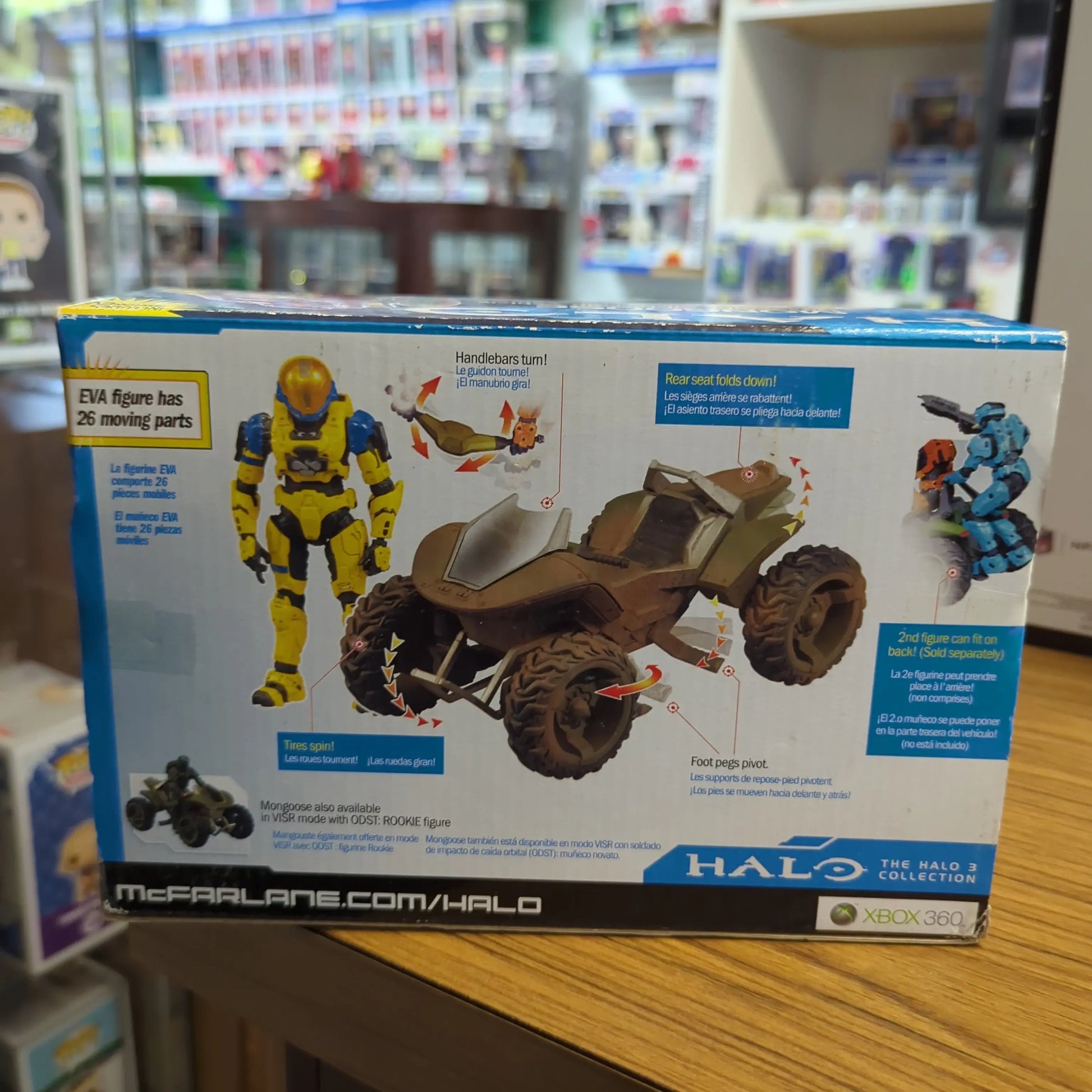 2010 McFarlane Toys Halo Mongoose Vehicle w/ Yellow EVA Spartan 5” Figure Set FRENLY BRICKS - Open 7 Days