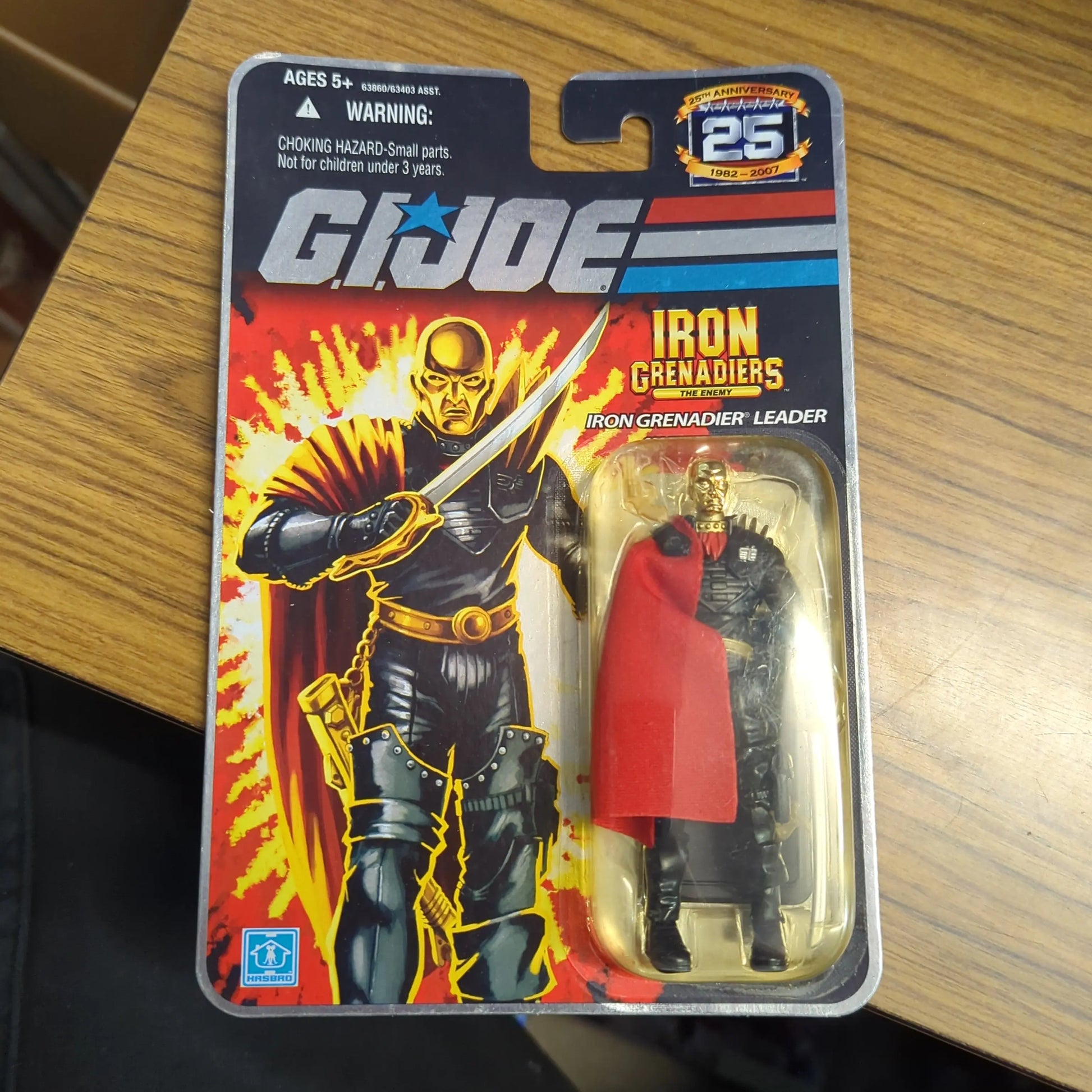 25th Anniversary G.I. Joe Iron Grenadiers Leader Destro Figure MOC 2008 Hasbro FRENLY BRICKS - Open 7 Days