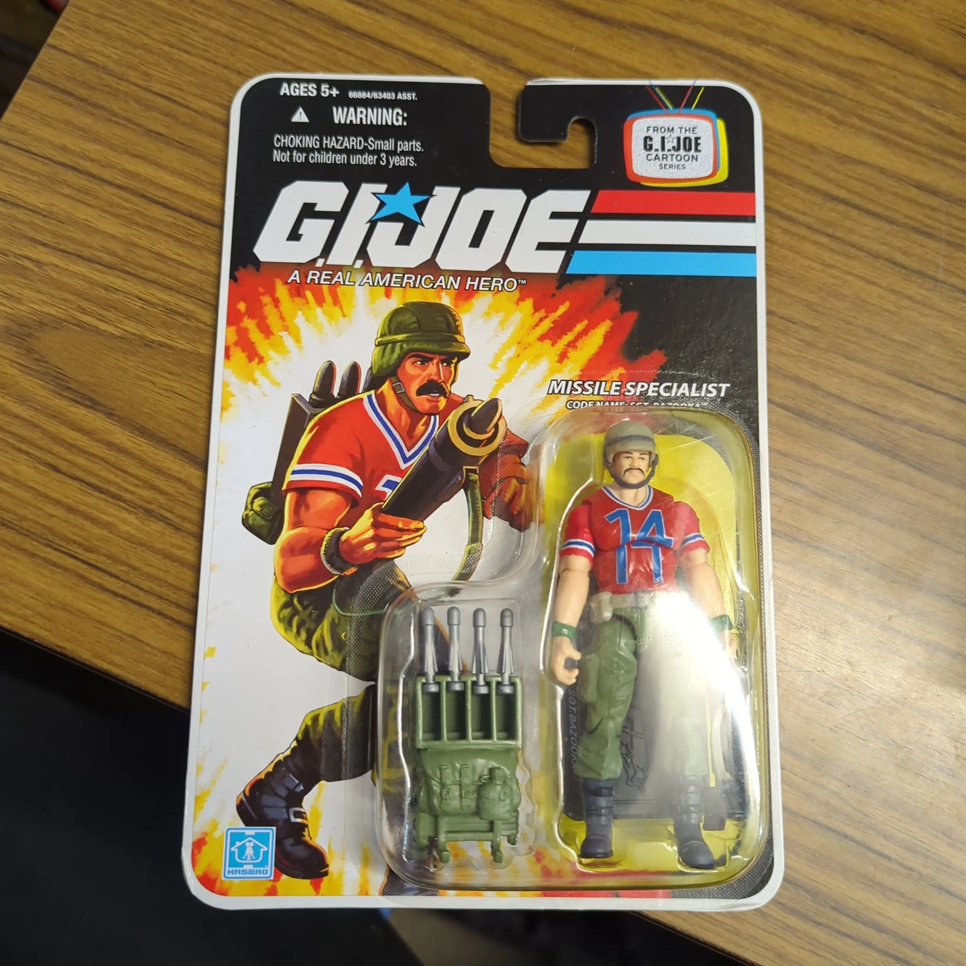 GI Joe 25th Ann. Cartoon Series Missile Specialist Sgt Bazooka Figure 2008 FRENLY BRICKS - Open 7 Days