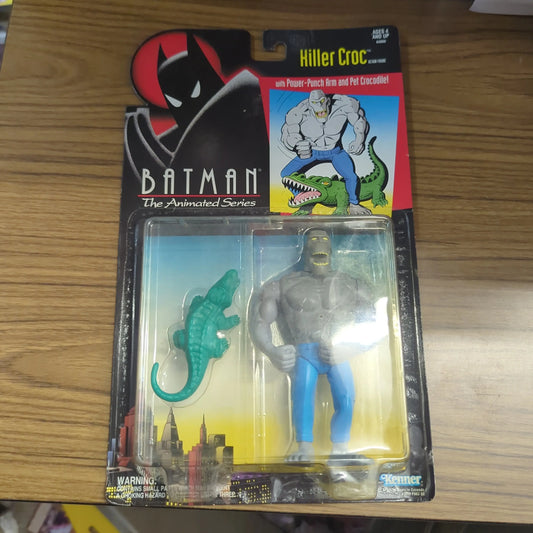 Kenner 1994 Batman Animated Series KILLER CROC Power Punch Action Figure FRENLY BRICKS - Open 7 Days