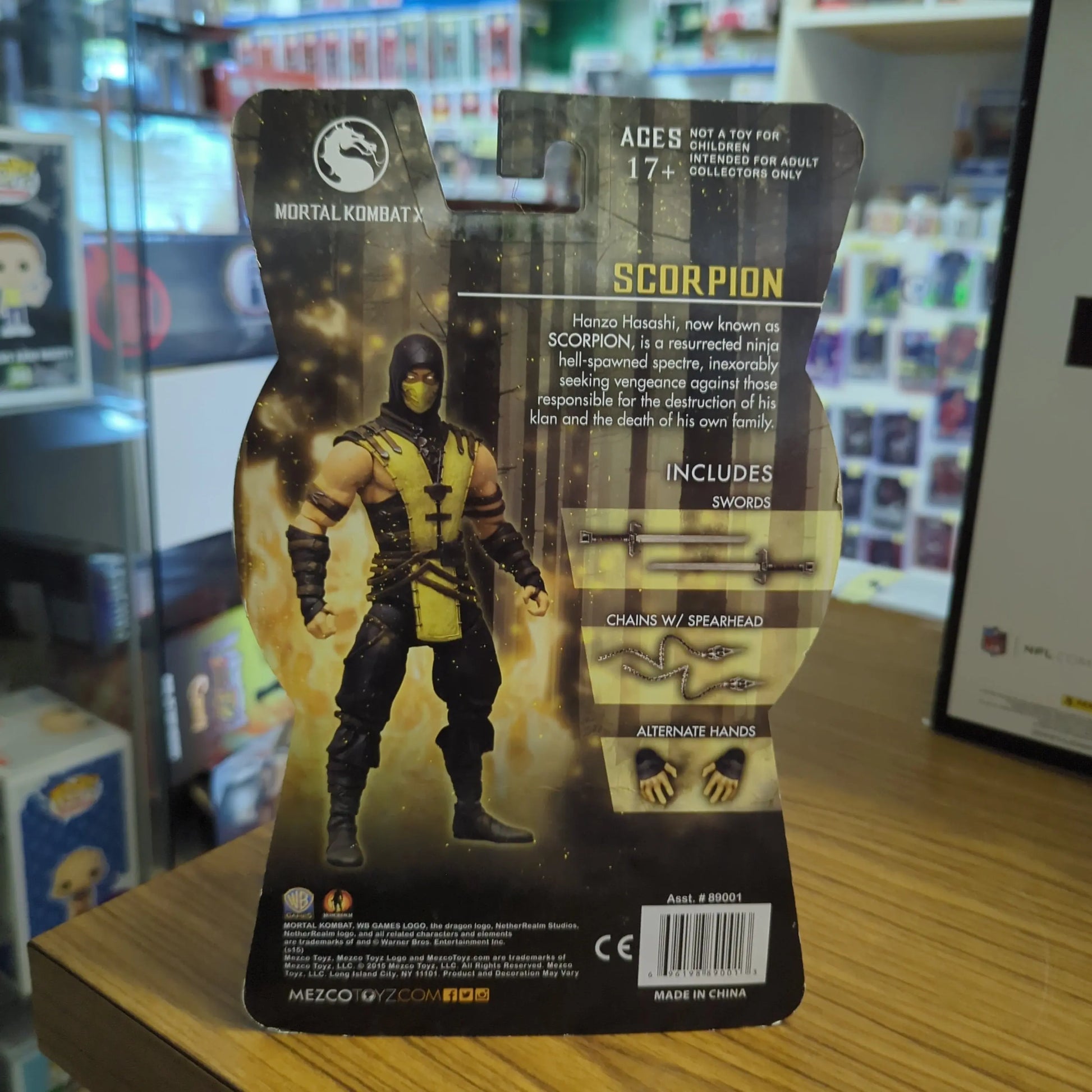 Mezco Toyz Mortal Kombat X: Scorpion 6" inch figure. FRENLY BRICKS - Open 7 Days