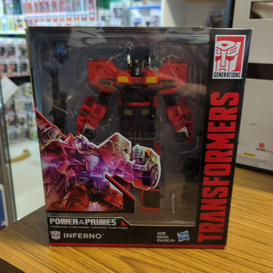 Transformers Hasbro INFERNO ACTION FIGURE Voyager Class  Power of the Primes FRENLY BRICKS - Open 7 Days