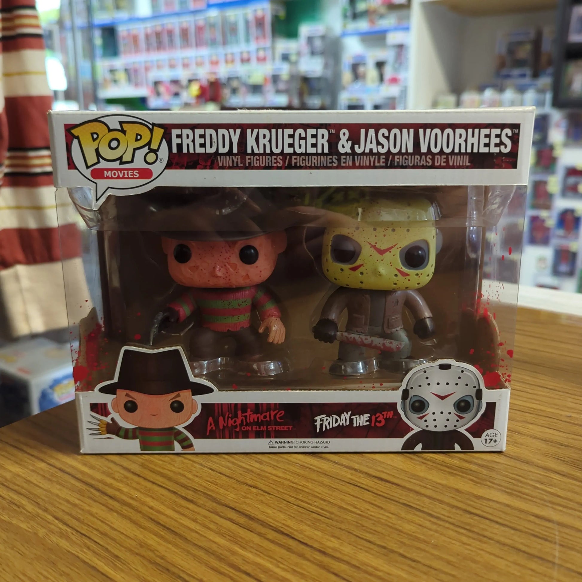 Pop Movies Freddy Krueger & Jason Voorhees 2 Pack Pop Vinyl Friday the 13th FRENLY BRICKS - Open 7 Days