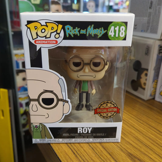 Funko Pop Roy 418 Special Edition Silver Tag  Rare Rick and Morty FRENLY BRICKS - Open 7 Days