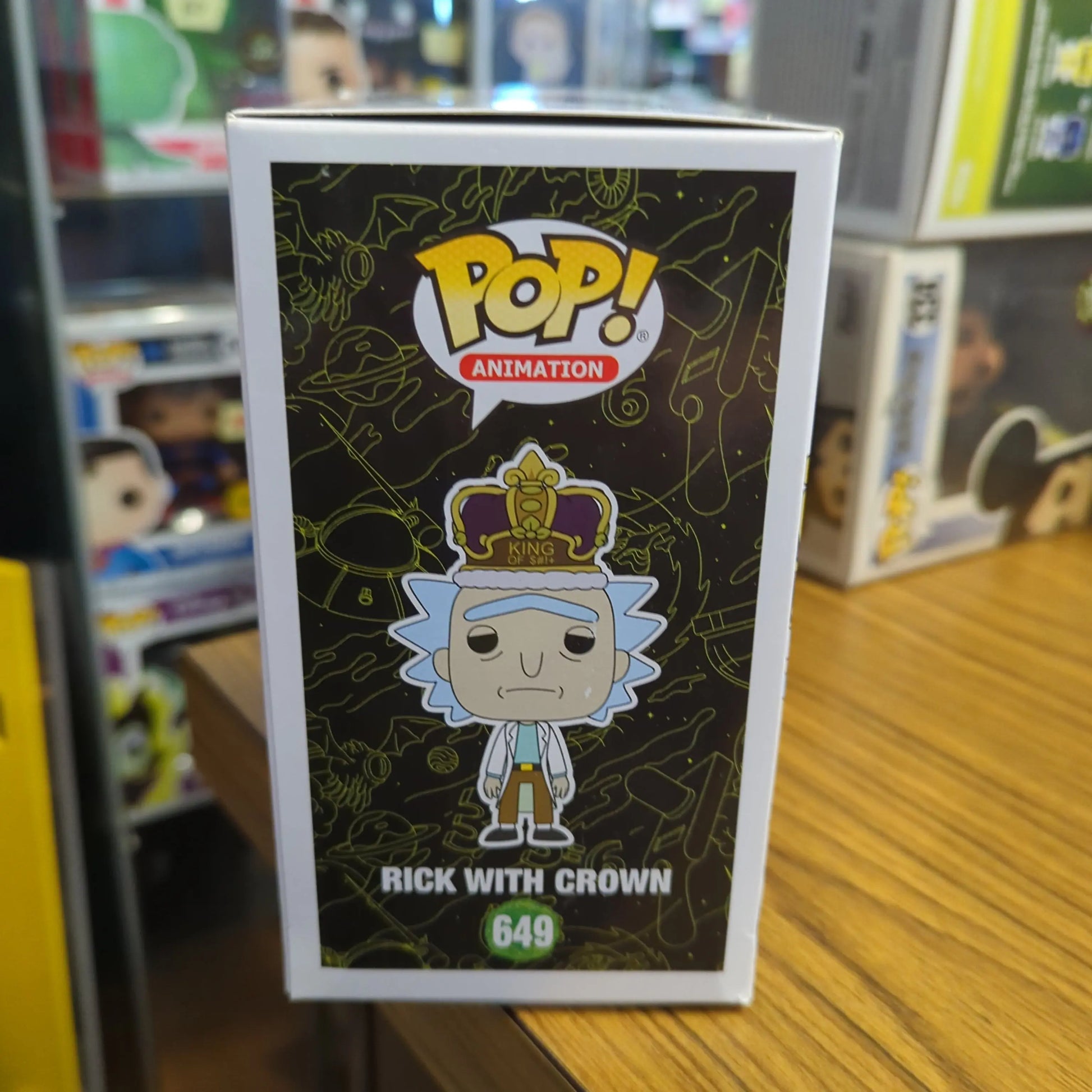 Rick and Morty Rick with Crown Exclusive Pop! Vinyl Figure #649 FRENLY BRICKS - Open 7 Days