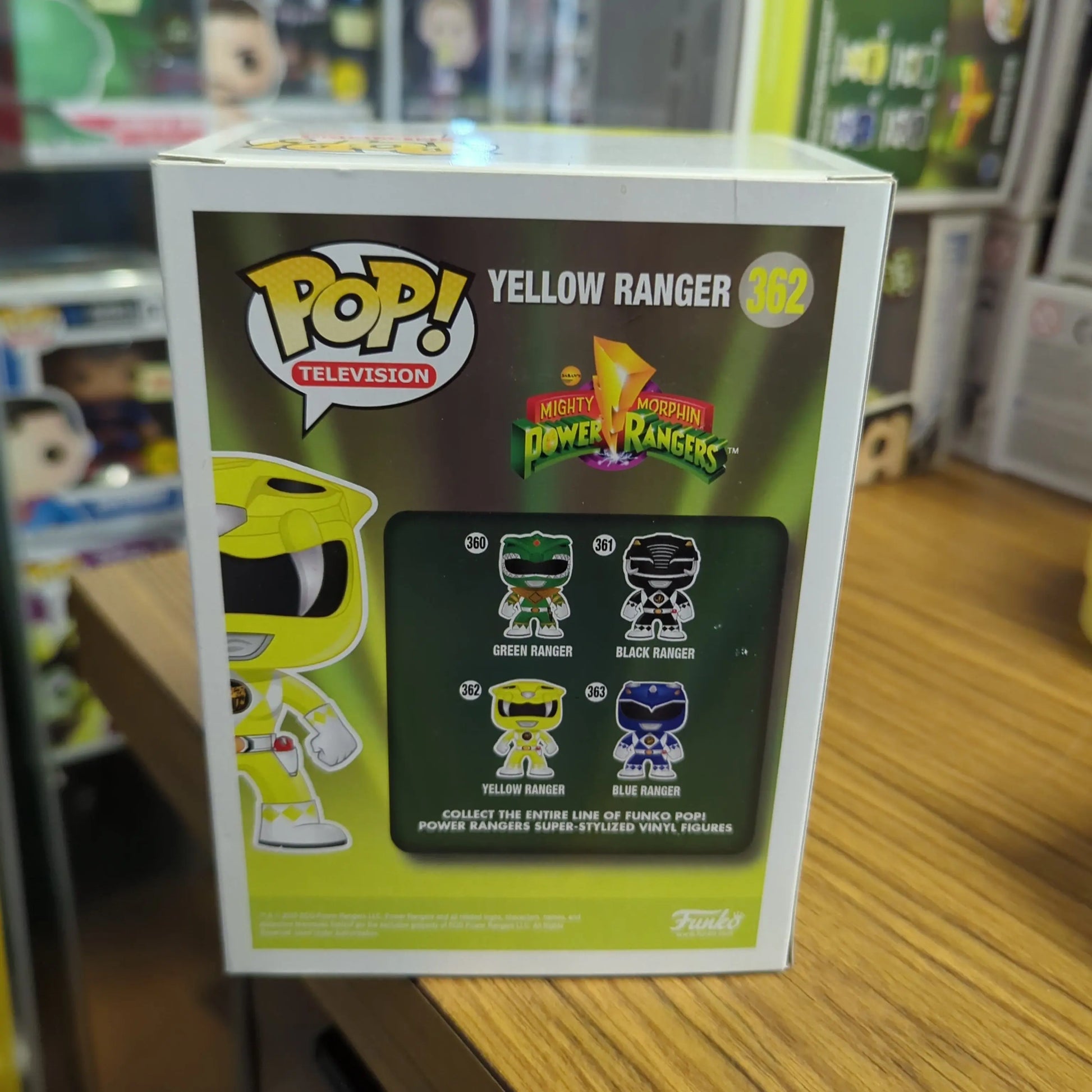 Yellow Ranger 362 ~ Mighty Morphin Power Rangers ~ Funko Pop Vinyl FRENLY BRICKS - Open 7 Days