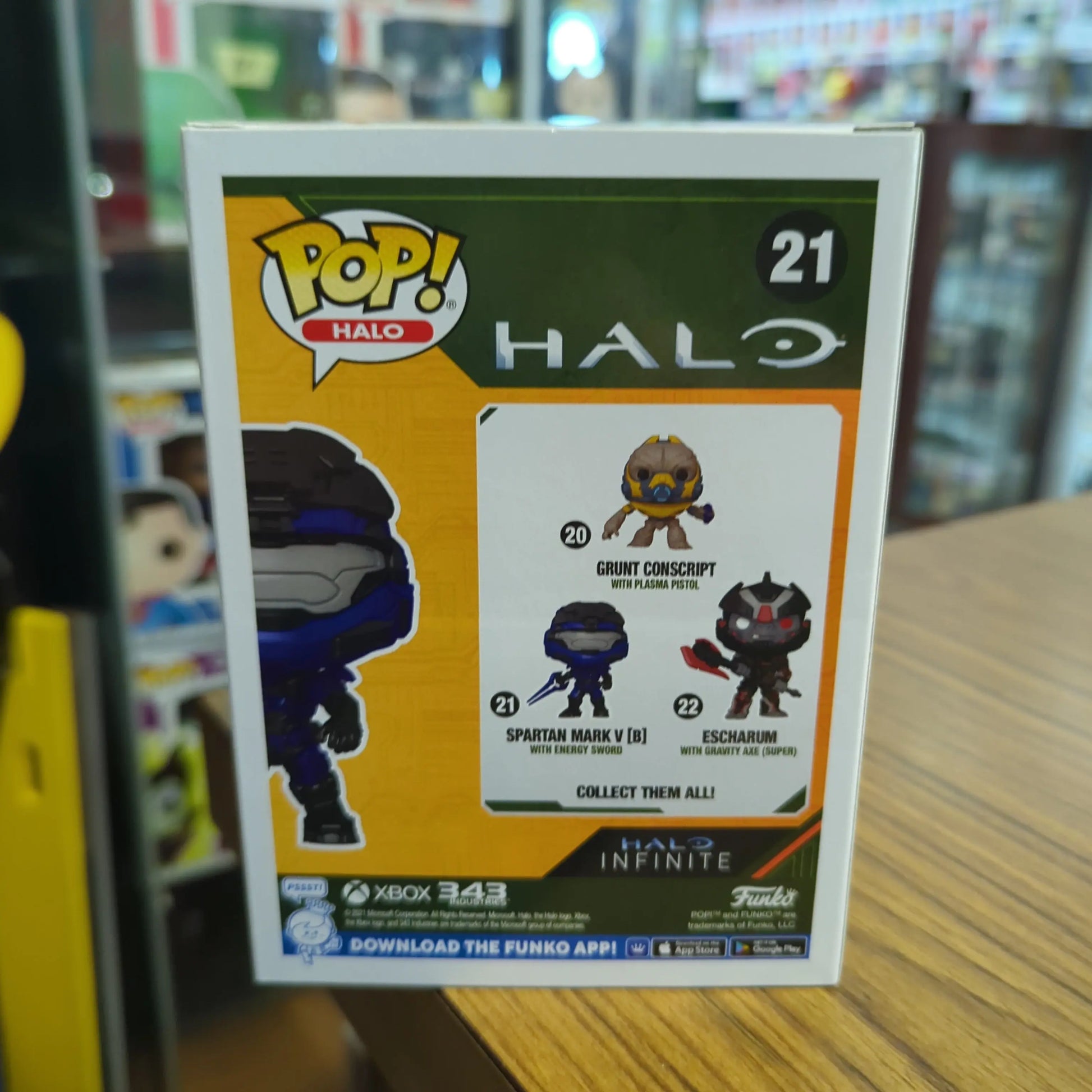 POP! Vinyl Halo Infinite - CHASE EDITION Spartan Mark V [B] with Energy Sword FRENLY BRICKS - Open 7 Days