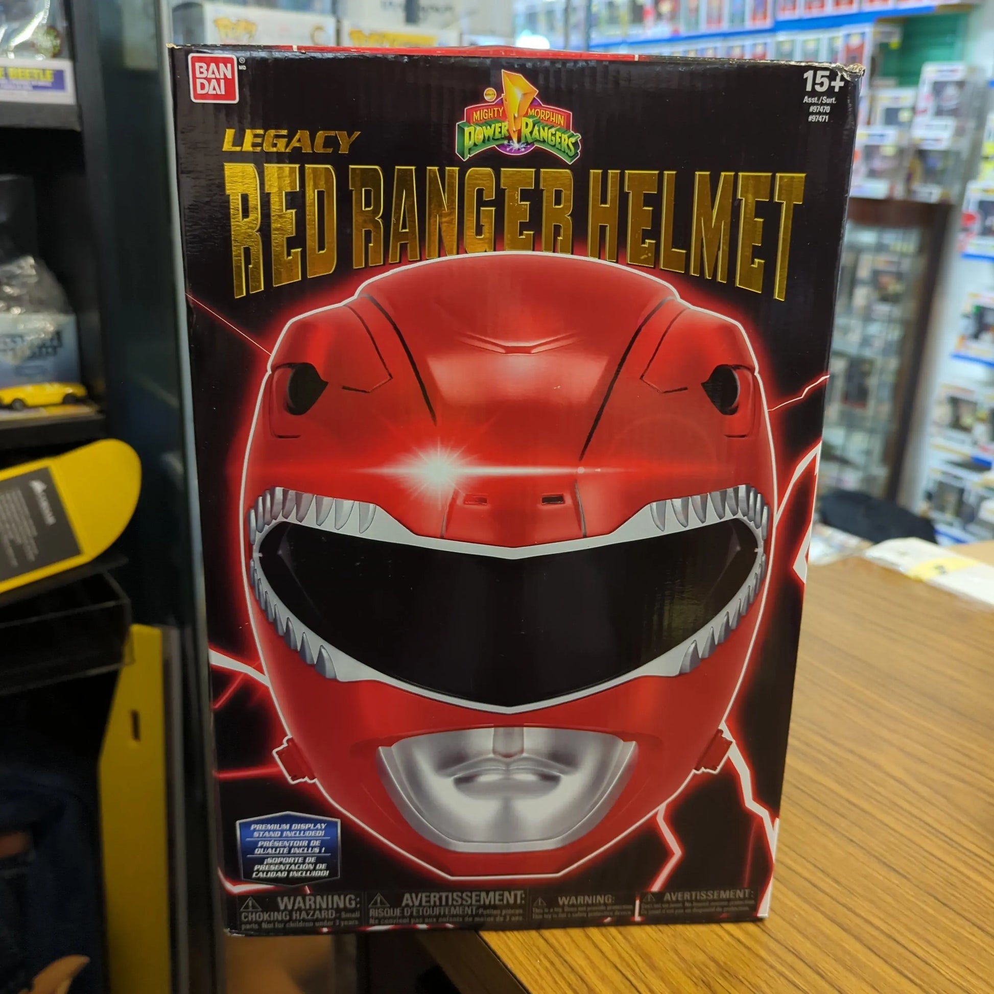 Power Rangers Mighty Morphin Legacy Ranger Action Figure Helmet - Red Sealed FRENLY BRICKS - Open 7 Days