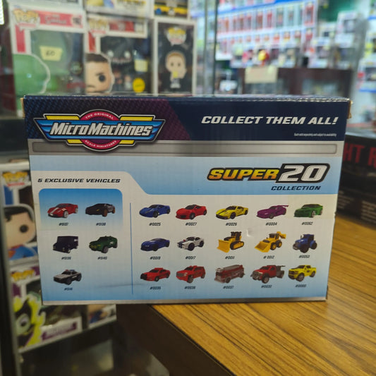 Micro Machines Super 20 Collection Vehicle 20-Pack w/5 Exclusives New In Box FRENLY BRICKS - Open 7 Days