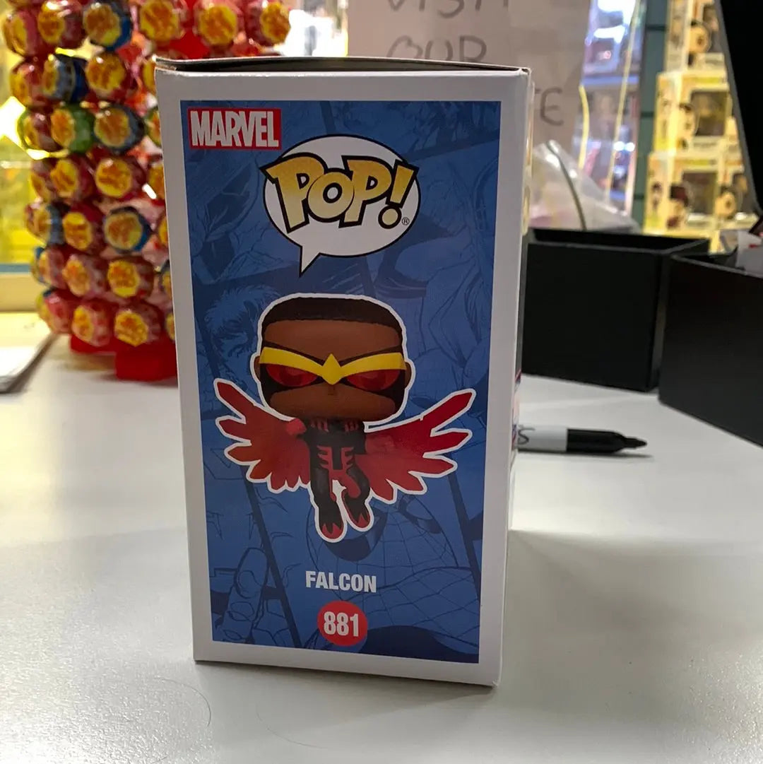 Marvel - Falcon Pop! Vinyl #881 (2021 Summer Convention) FRENLY BRICKS - Open 7 Days