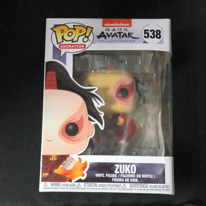 Funko POP! Animation: Avatar the last Airbender ZUKO Figure #538 FRENLY BRICKS - Open 7 Days