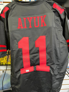 Brandon Aiyuk San Francisco 49ers Signed Pro Style Black Jersey Beckett COA Auto Sign
