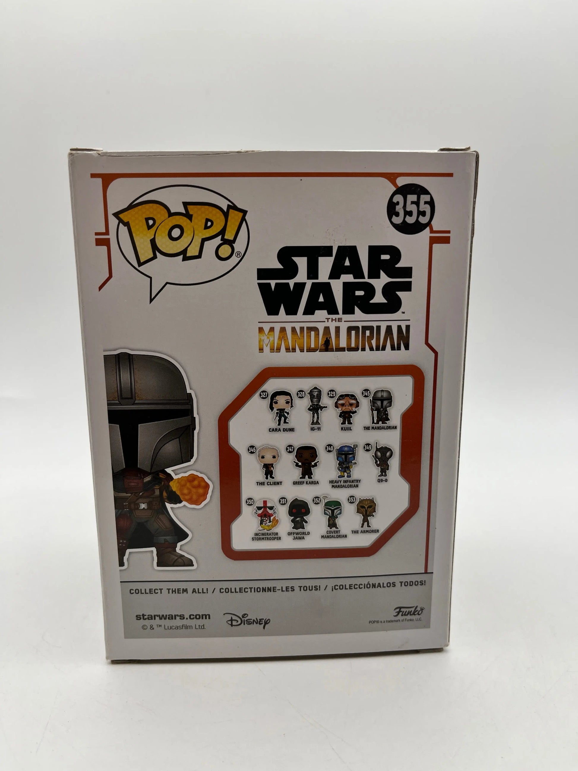 Funko POP! Star Wars The Mandalorian Flame Throwing #355 - Vinyl Collectable FRENLY BRICKS - Open 7 Days