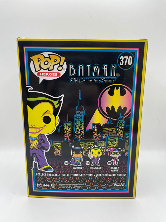Funko POP! DC Batman The Animated Series #370 The Joker (Black Light) - New FRENLY BRICKS - Open 7 Days