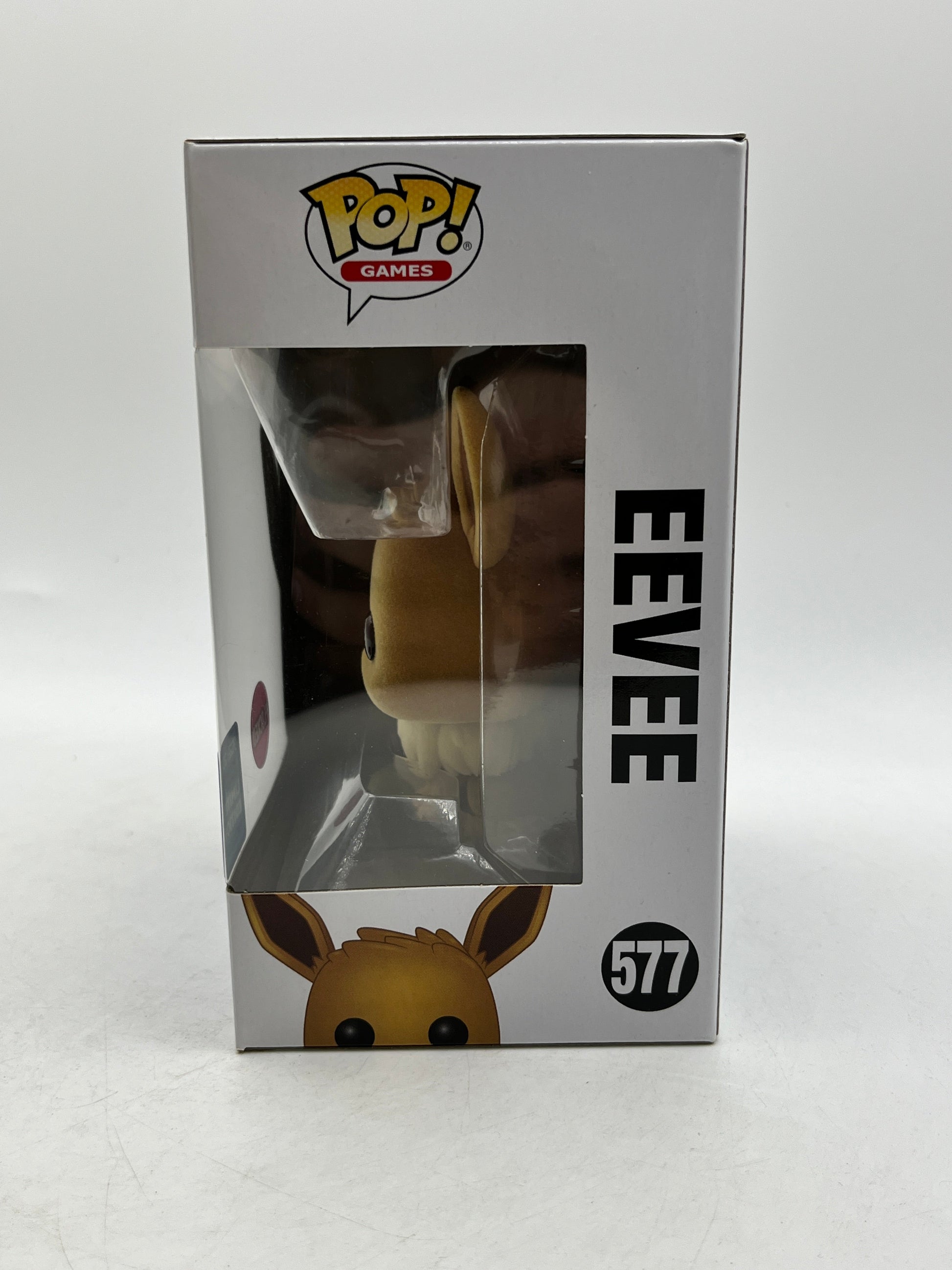 Funko POP! Games Pokémon - Eevee #577 - Flocked - 2020 Exclusive FRENLY BRICKS - Open 7 Days