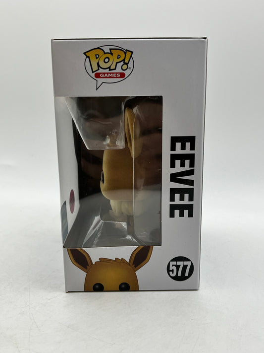 Funko POP! Games Pokémon - Eevee #577 - Flocked - 2020 Exclusive FRENLY BRICKS - Open 7 Days