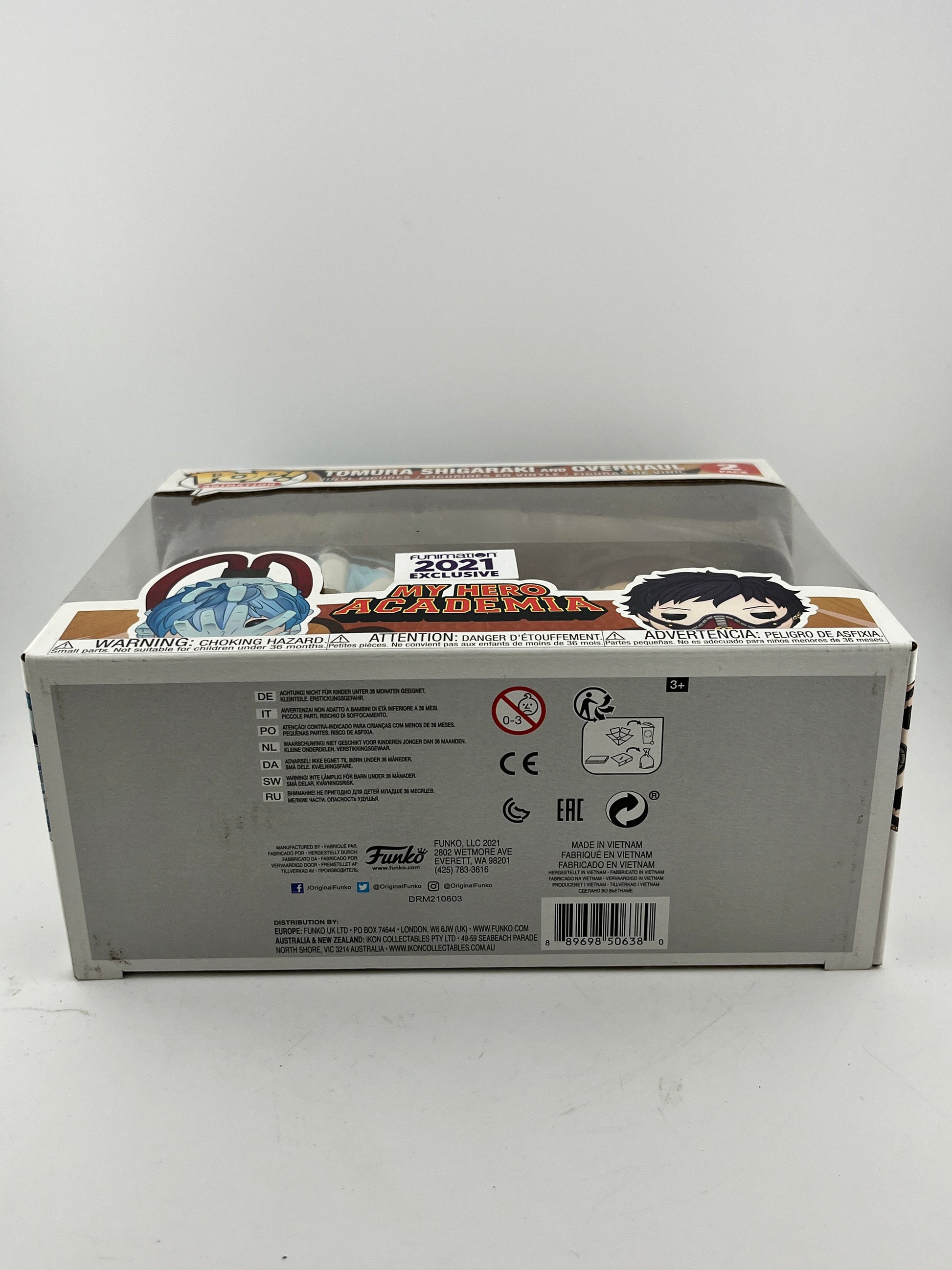 Funko POP! Animation My Hero Academia - Tomura Shigaraki & Overhaul (2 Pack) - Exclusive FRENLY BRICKS - Open 7 Days