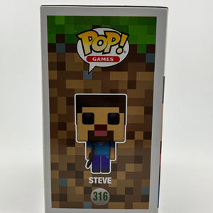 Funko POP! Games Mojang Minecraft - Steve #316 - Vinyl Collectable FRENLY BRICKS - Open 7 Days