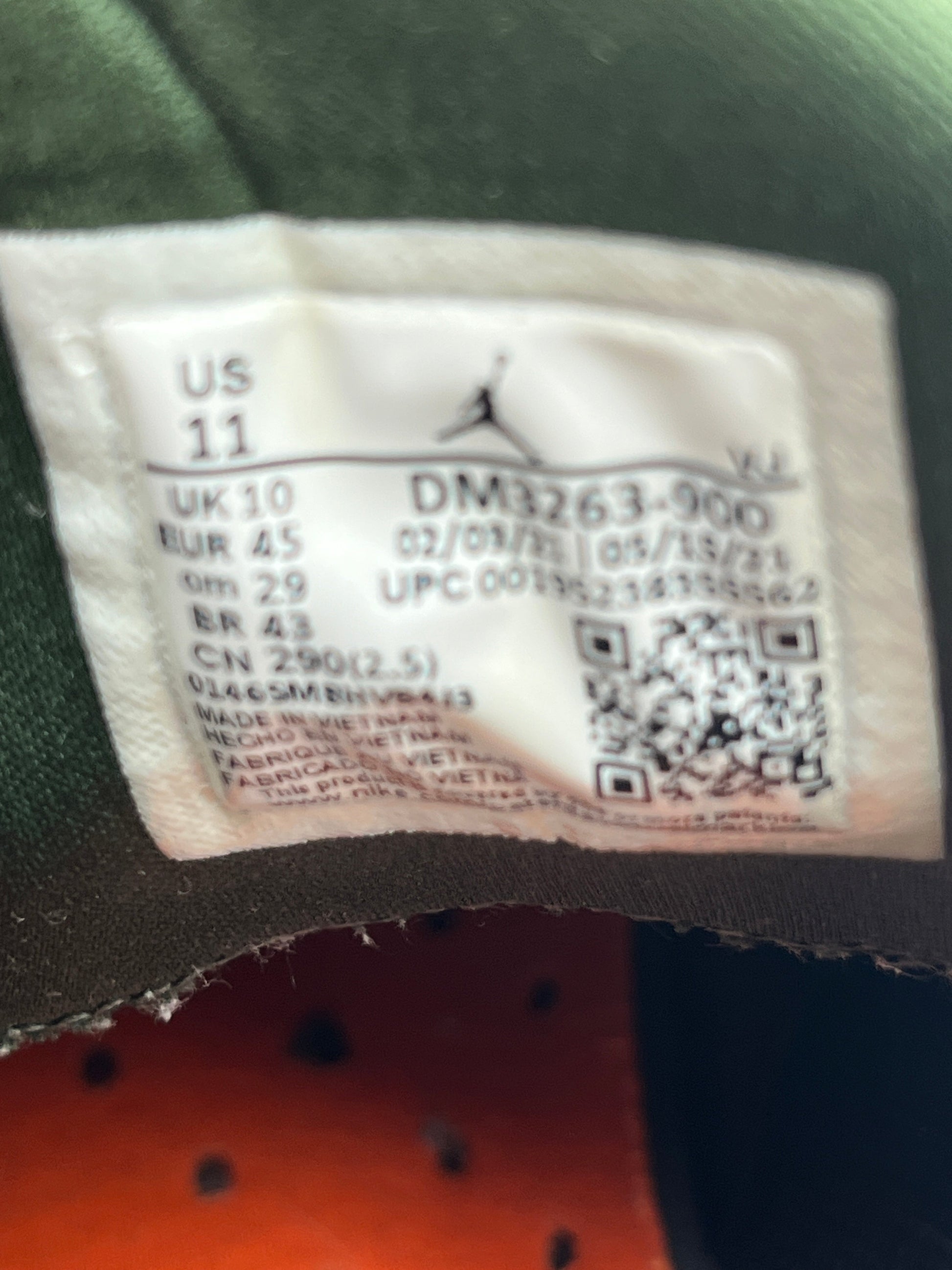 Size 11 US - Zion Williamson x Jordan Air NFH Bayou Boys FRENLY BRICKS - Open 7 Days