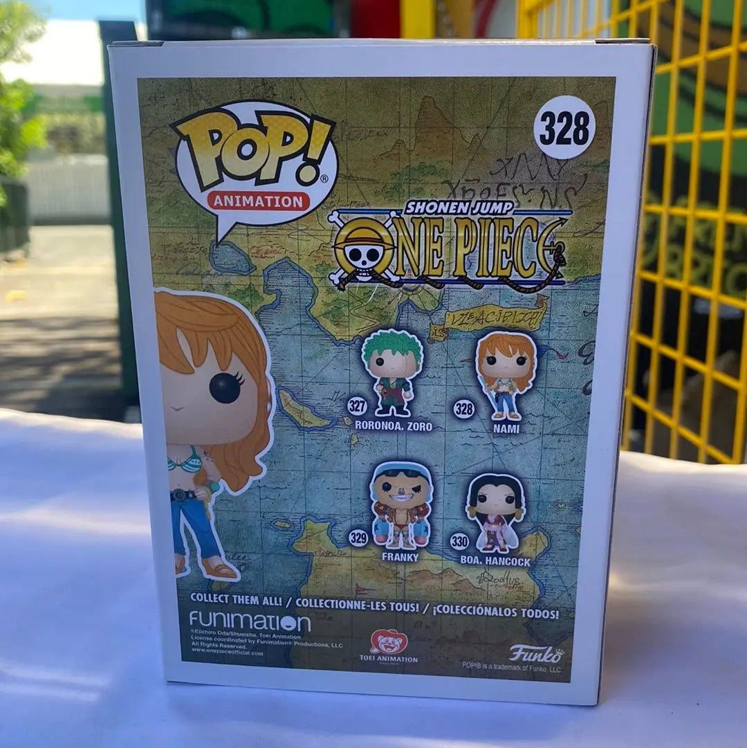 FUNKO Pop Vinyl 328 Nami (Signed and Autographed, COA Included) - FRENLY BRICKS - Open 7 Days