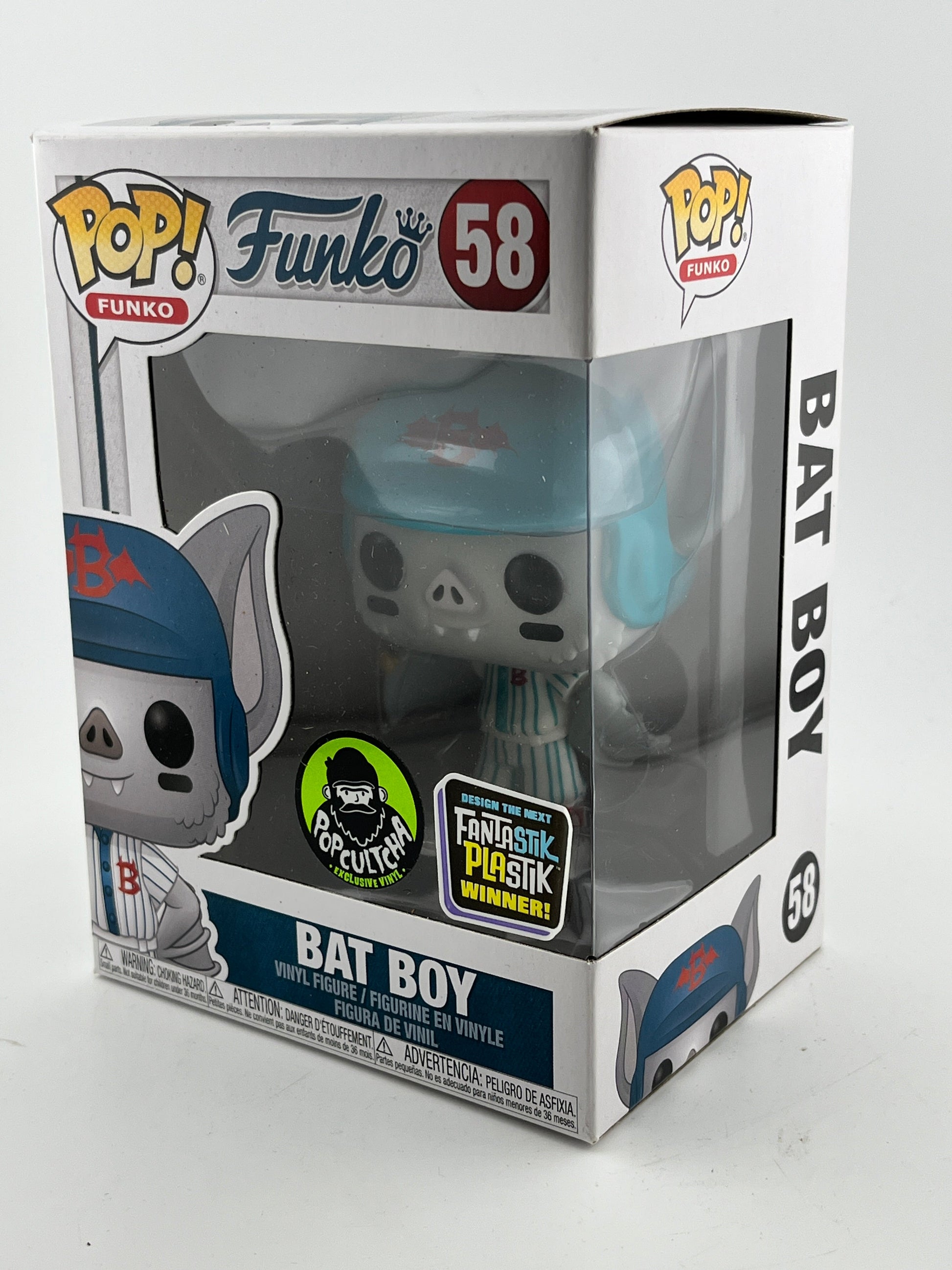 Funko POP! Funko - Bag Boy #58 - Fantastik Plastik Winner - PopCultcha Exclusive FRENLY BRICKS - Open 7 Days