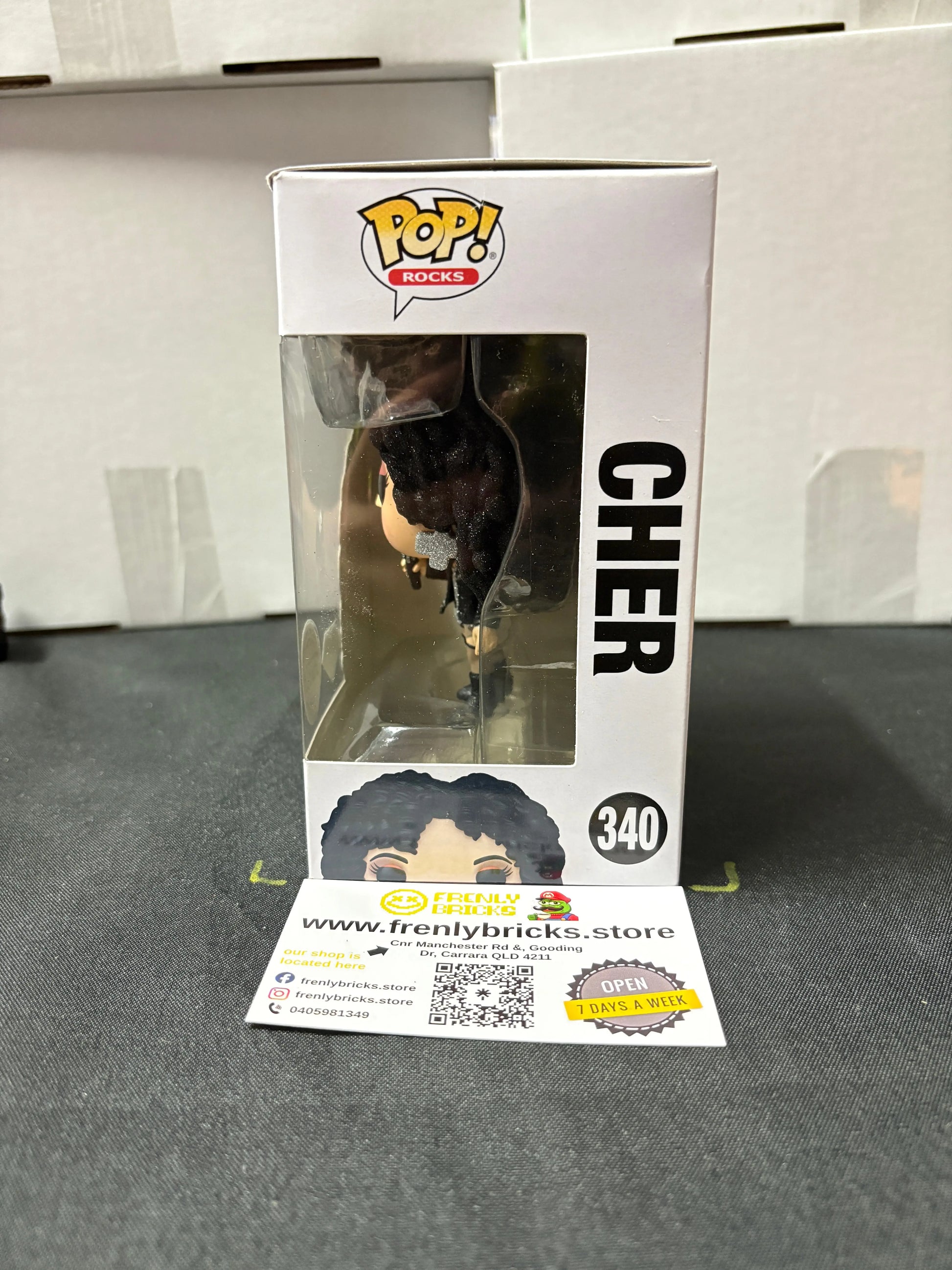 FUNKO Pop Vinyl Cher #340 FRENLY BRICKS - Open 7 Days