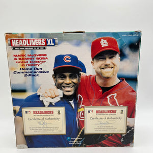 MLB Headlines XL Mark McGwire & Sammy Sosa Home Run Commemorative 2-Pack FRENLY BRICKS - Open 7 Days