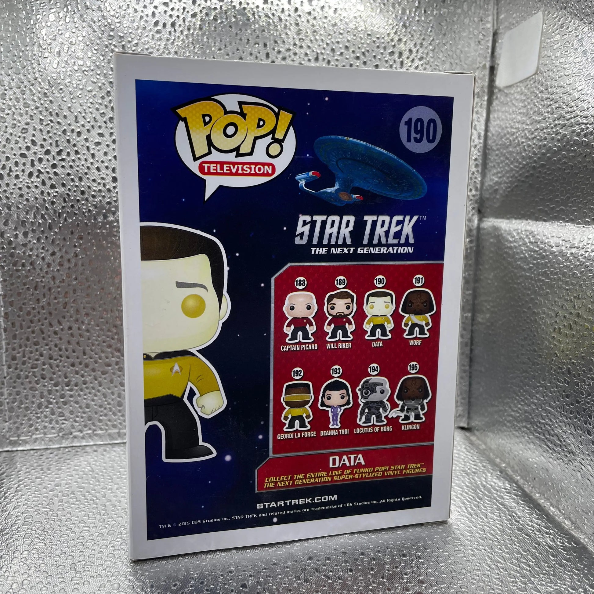 Funko Pop Television Star Trek Next Generation Data #190 vinyl figure FRENLY BRICKS - Open 7 Days