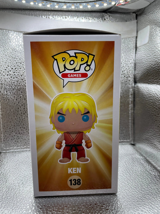 Funko Pop! Games Street Fighter Ken #138 Vinyl Figure FRENLY BRICKS - Open 7 Days