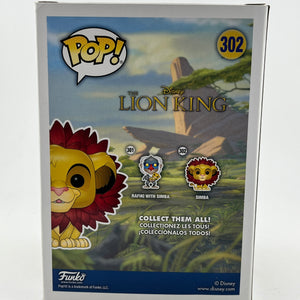 Funko POP! Disney - Simba #302 - Flocked - Vinyl Collectable FRENLY BRICKS - Open 7 Days