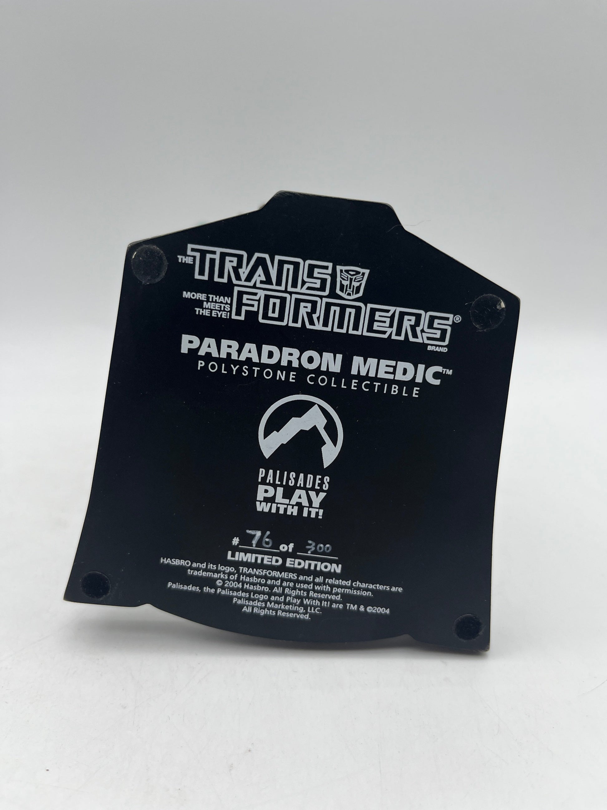 Palisades Toys - Transformers "Paradron Medic" Mini Polystone Statue No. 76/300 FRENLY BRICKS - Open 7 Days