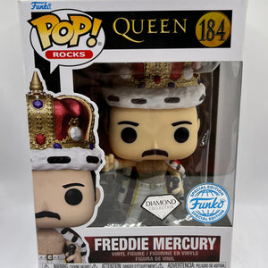 Funko POP! Rocks Queen - Freddie Mercury #184 - Diamond Special Edition FRENLY BRICKS - Open 7 Days