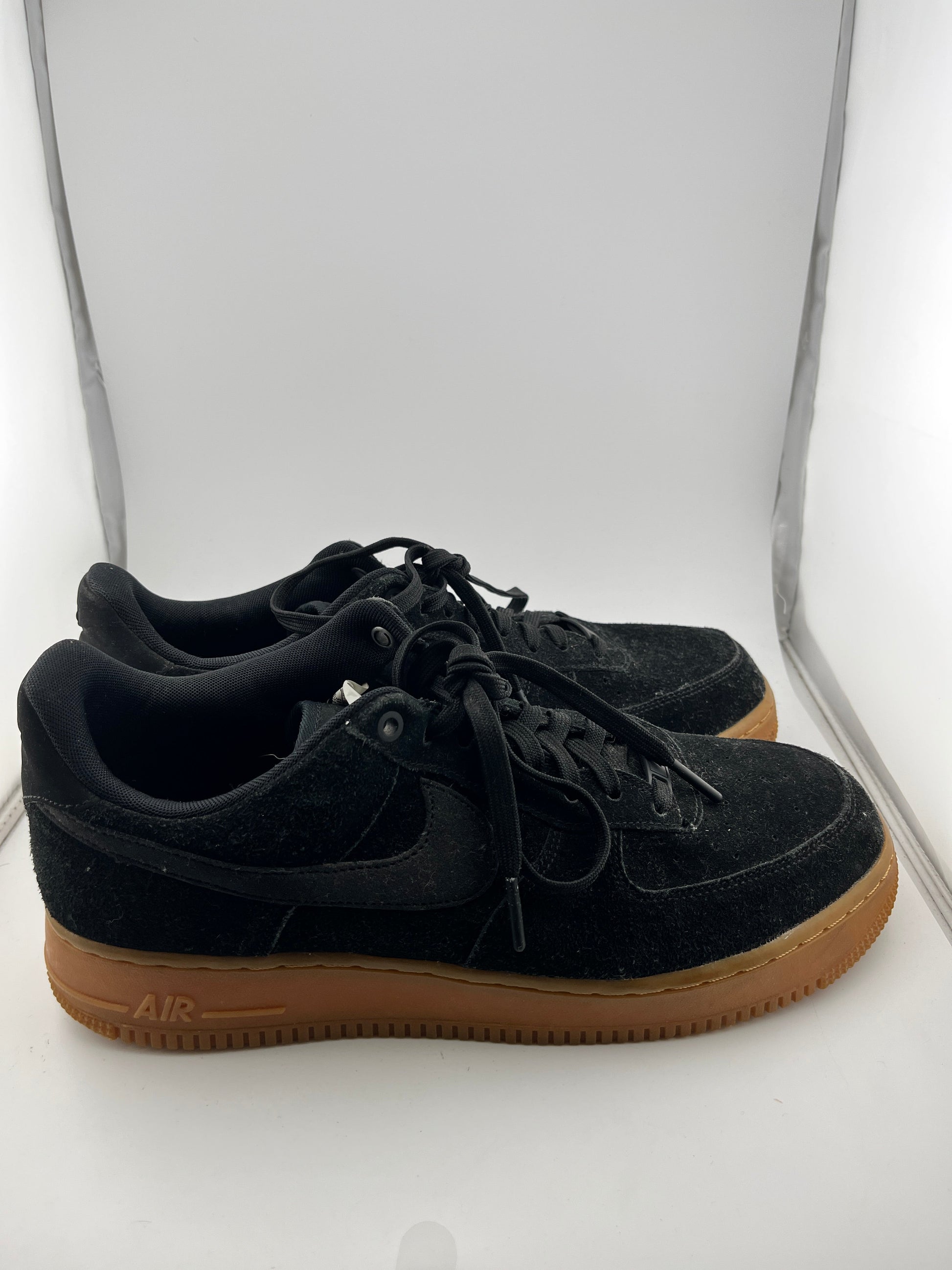 Nike Air Force 1 07 Lv8 Suede Air Force Suede Black AA1117-001, - Mens UK10 FRENLY BRICKS - Open 7 Days