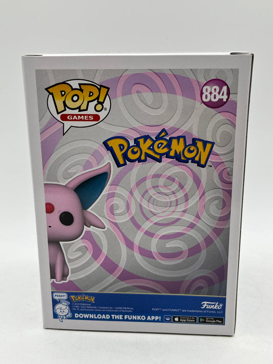 Funko POP! Pokémon - Espeon #884 - Flocked Special Edition FRENLY BRICKS - Open 7 Days