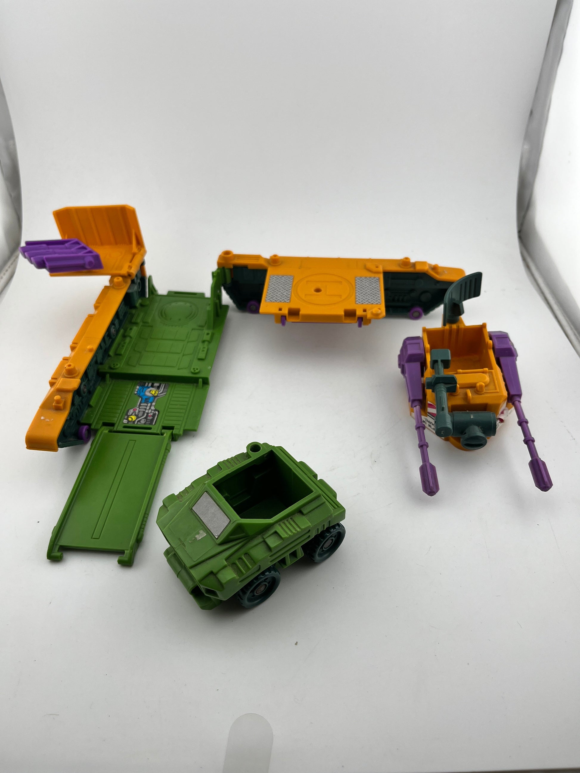 Transformers G1 (1990) Decepticon Anti-aircraft Base Micromasters - Loose FRENLY BRICKS - Open 7 Days