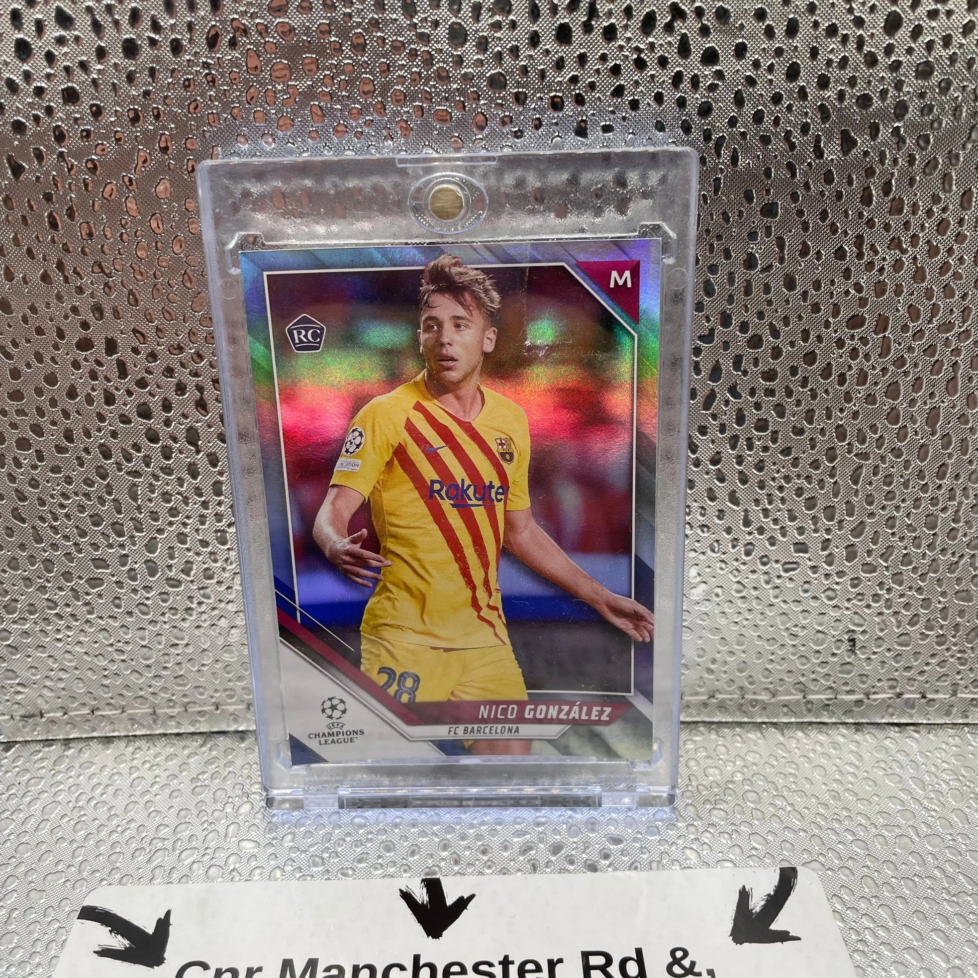 Nico Gonzales FC BARCELONA 15/75 Numbered Topps 107 Trading Card FRENLY BRICKS - Open 7 Days