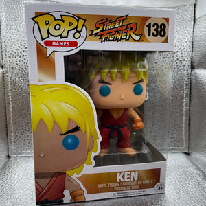 Funko Pop! Games Street Fighter Ken #138 Vinyl Figure FRENLY BRICKS - Open 7 Days