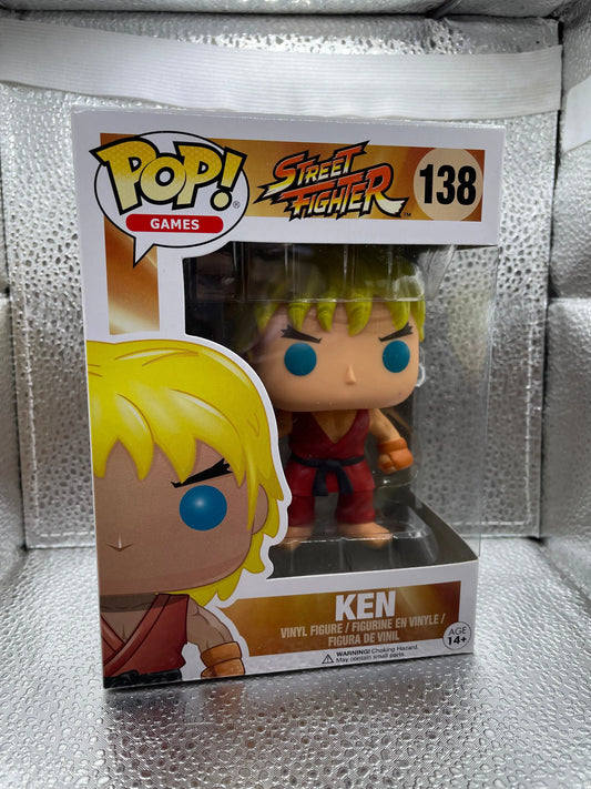 Funko Pop! Games Street Fighter Ken #138 Vinyl Figure FRENLY BRICKS - Open 7 Days