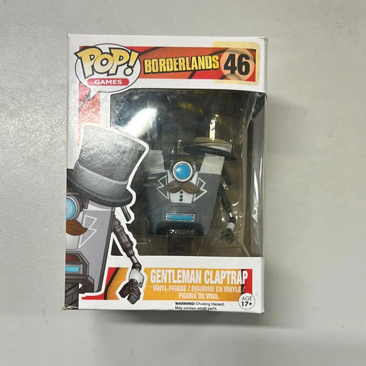 Pop Vinyl Borderlands #46 Gentlemen Claptrap FRENLY BRICKS - Open 7 Days