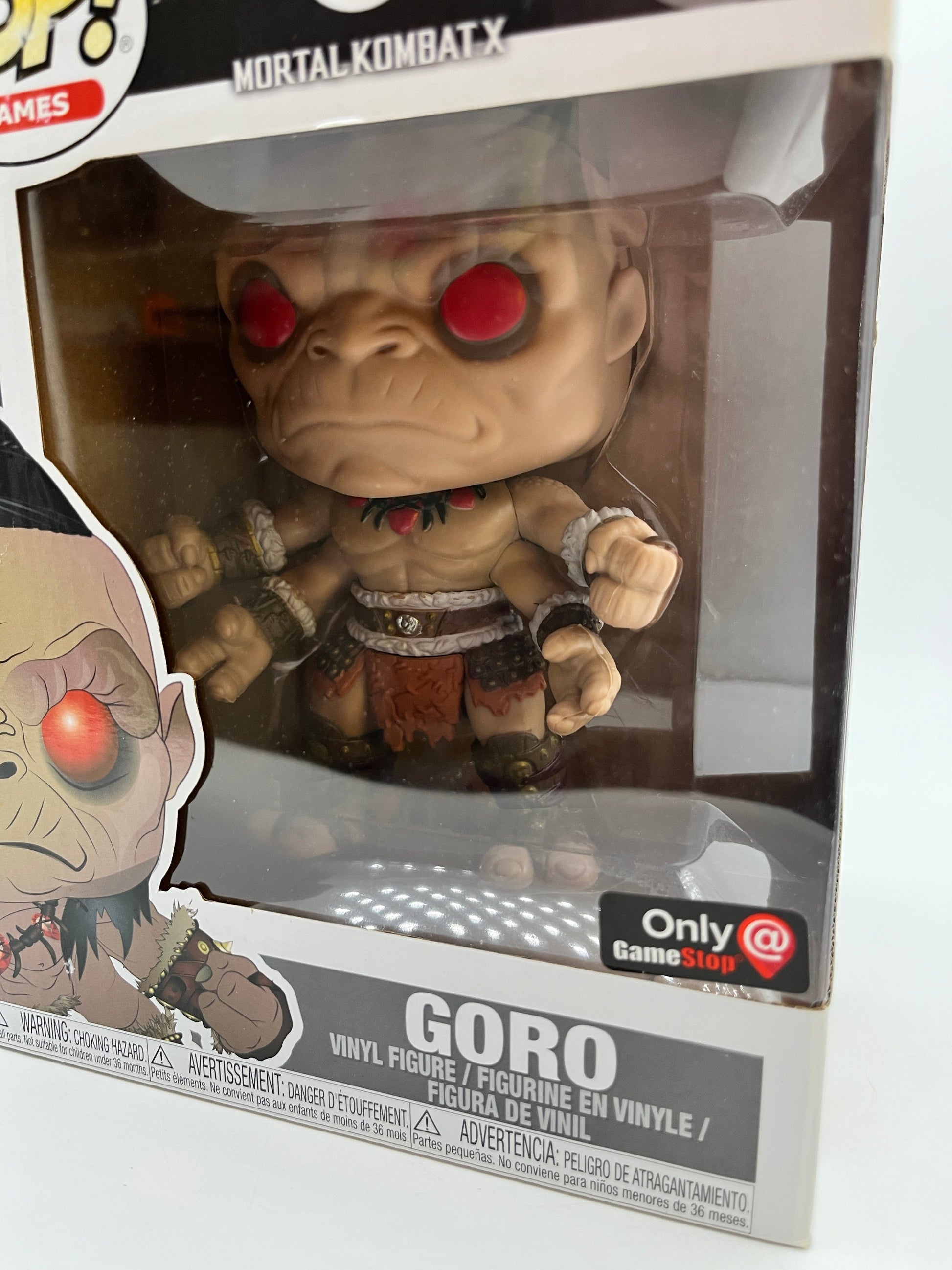Funko POP! Games Mortal Kombat    X - Goro #256 - GameStop Exclusive FRENLY BRICKS - Open 7 Days