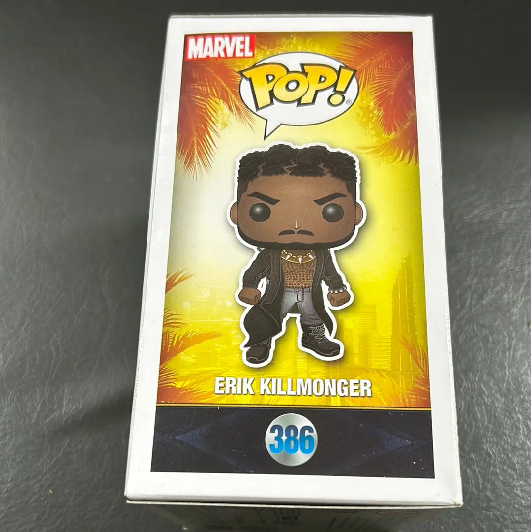 Pop Vinyl 386 Marvel Erik Killmonger FRENLY BRICKS - Open 7 Days